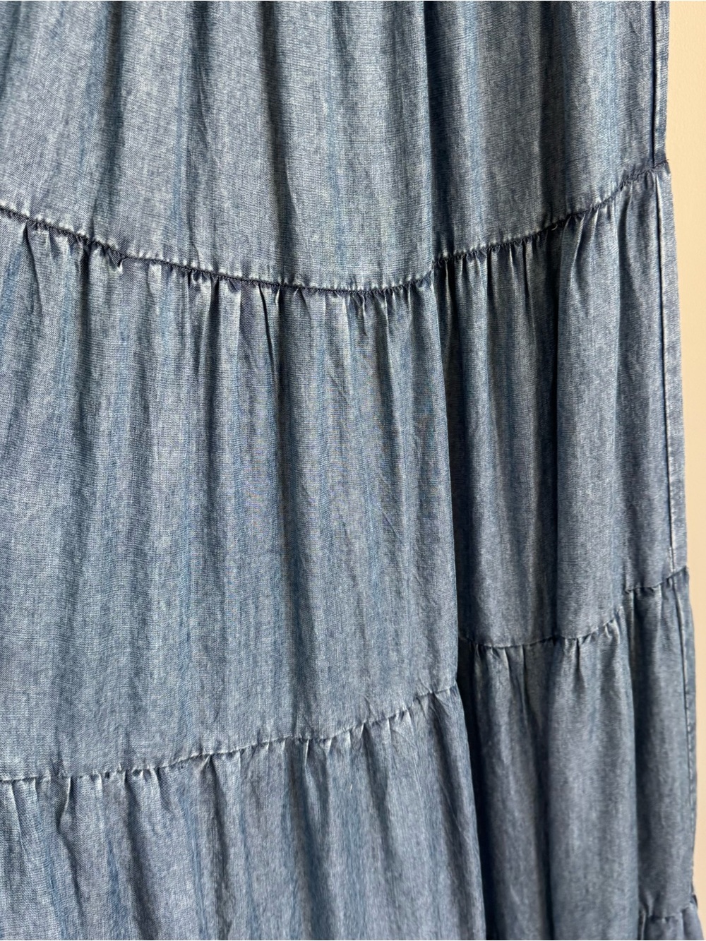 Z Supply Dark Blue Smocked Top Maxi Dress - Picture 4 of 6
